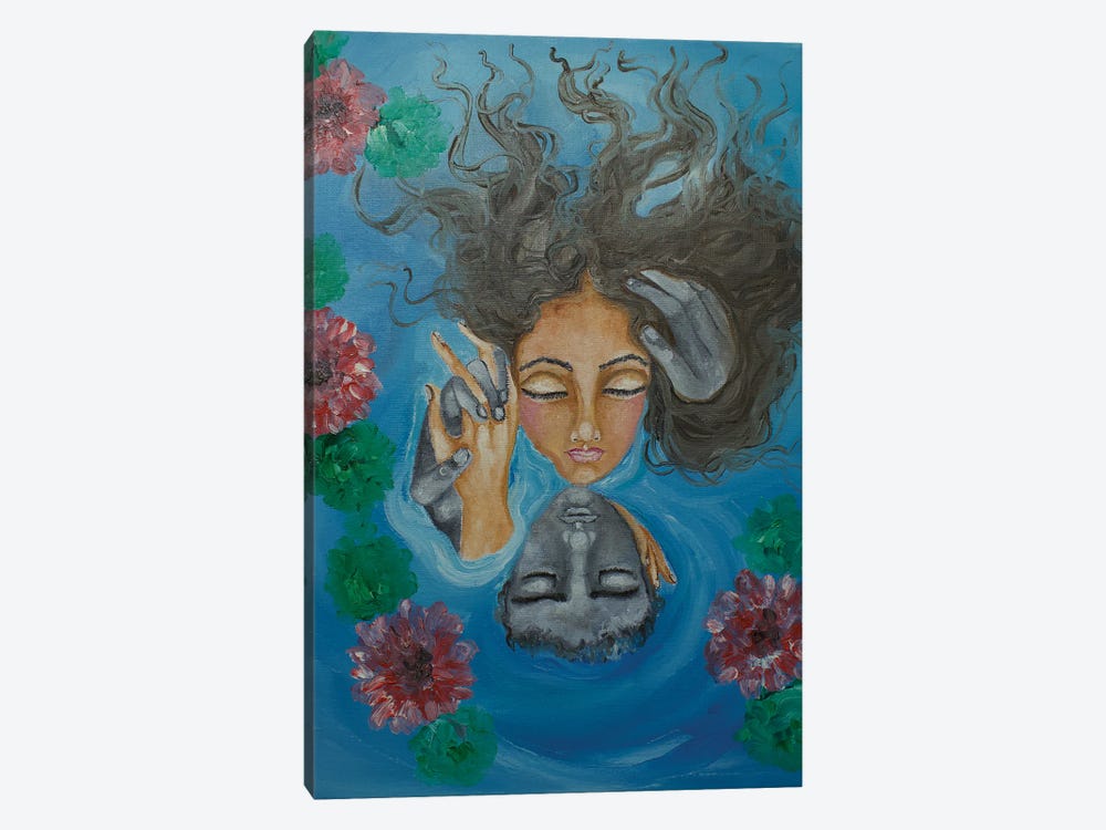Floating In Love by Sangeetha Bansal 1-piece Canvas Art