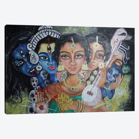 Goddess Power Canvas Print #SGB47} by Sangeetha Bansal Canvas Art Print