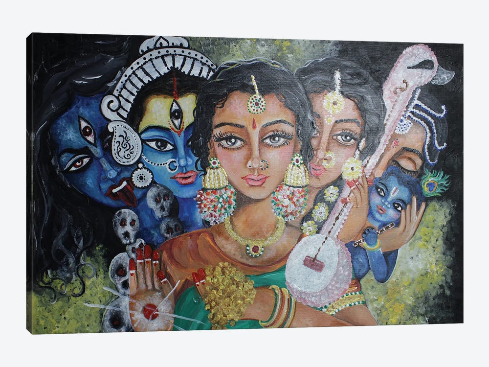 Goddess Power by Sangeetha Bansal 1-piece Canvas Art