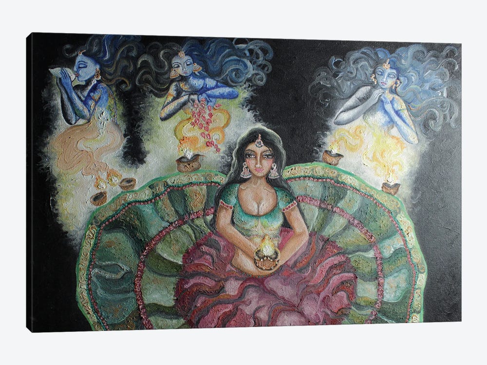 Praying With Spirits by Sangeetha Bansal 1-piece Art Print
