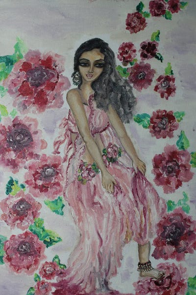 Fairy Dancing by Sangeetha Bansal metal wall art