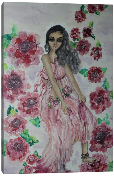 Fairy Dancing Canvas Art Print - Sangeetha Bansal