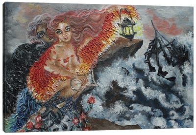 Sirens Canvas Art Print - Indian Décor