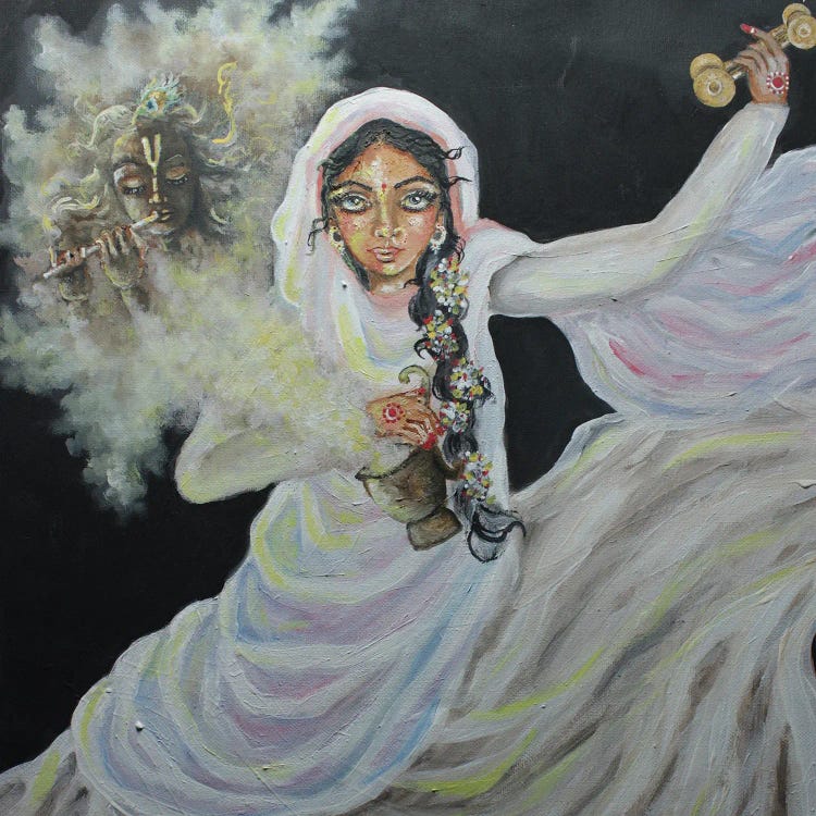 Krishna Dasi by Sangeetha Bansal wall art