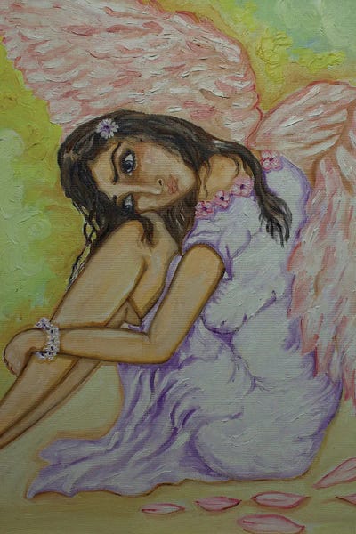 Broken Angel by Sangeetha Bansal metal wall art