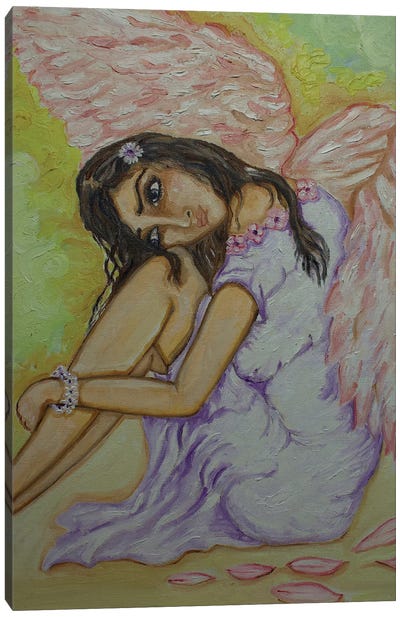 Broken Angel Canvas Art Print - Sangeetha Bansal