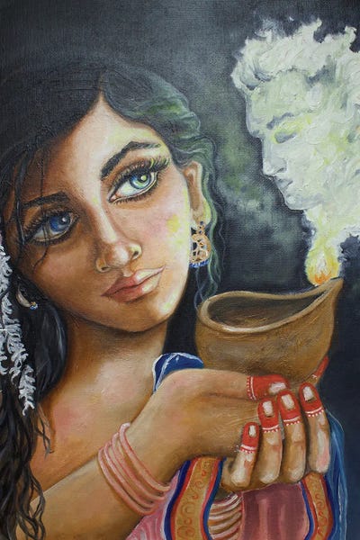 Noor by Sangeetha Bansal metal wall art