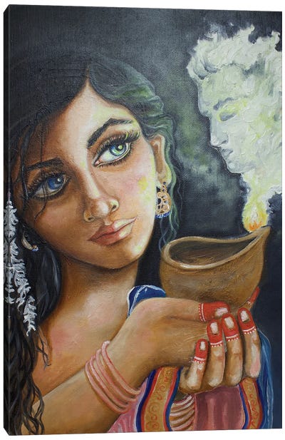 Noor Canvas Art Print - Indian Décor