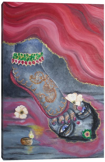 Unveiled Canvas Art Print - Indian Décor