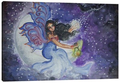 Holiday Fairy Canvas Art Print - Indian Décor
