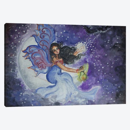 Holiday Fairy Canvas Print #SGB69} by Sangeetha Bansal Canvas Art