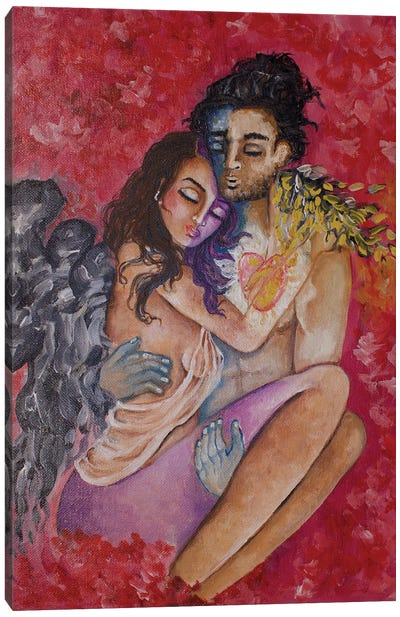 Healing Love Canvas Art Print - Indian Décor