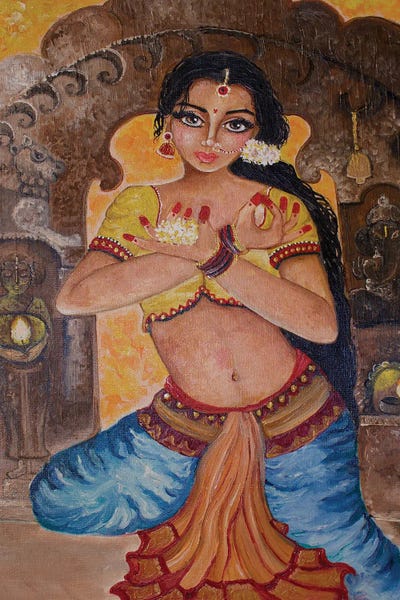 Dancer by Sangeetha Bansal metal wall art