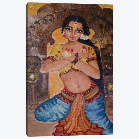 Dancer Canvas Print #SGB72} by Sangeetha Bansal Canvas Print