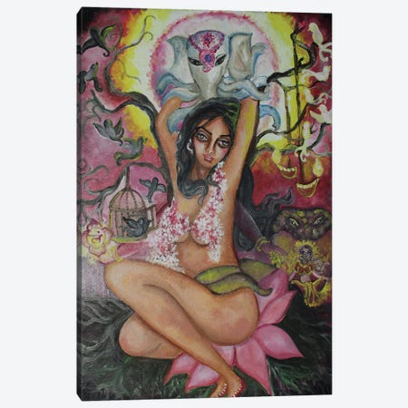 Root Chakra Goddess Canvas Print #SGB80} by Sangeetha Bansal Canvas Wall Art