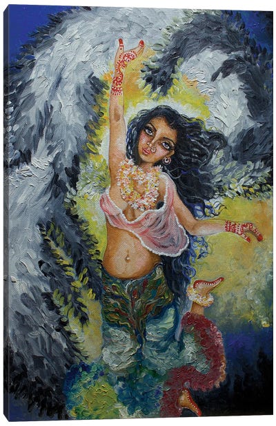 Angel Of Hope Canvas Art Print - Sangeetha Bansal