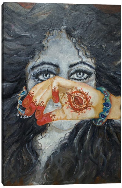 Eyes Have It Canvas Art Print - Indian Décor