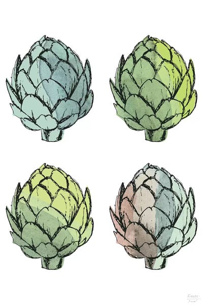 Minimalist Décor: Four Artichokes by Statement Goods