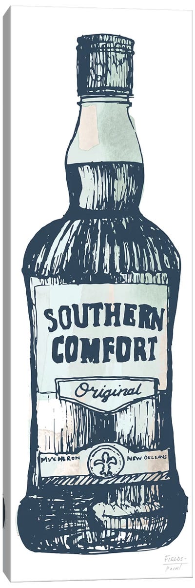 Southern Comfort Whiskey Canvas Art Print - Minimalist Kitchen Art