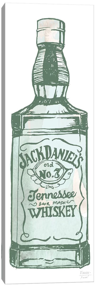 Jack Daniel's Whiskey Canvas Art Print - Whiskey Art