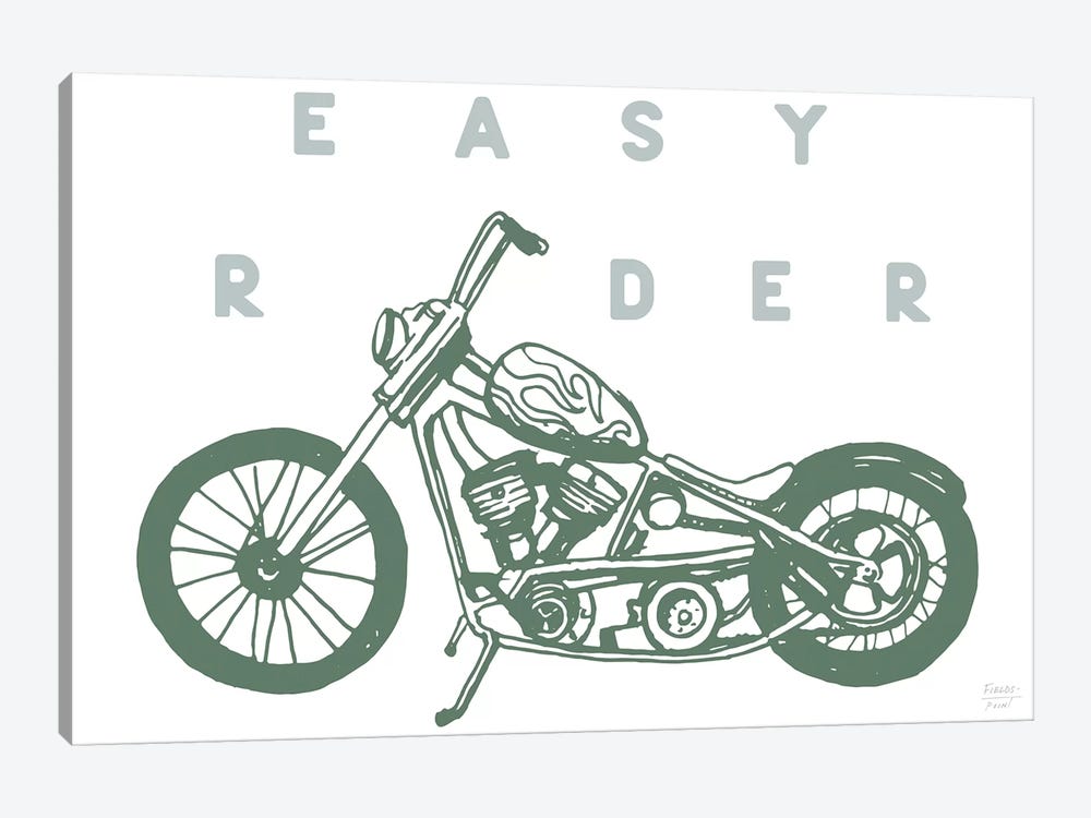 Easy Rider Motorcycle by Statement Goods 1-piece Canvas Art