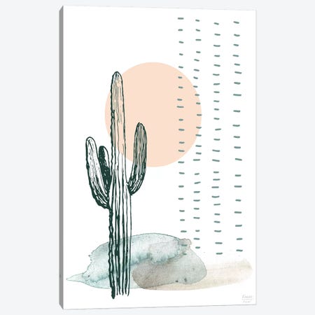 Desert Cactus Canvas Print #SGD108} by Statement Goods Canvas Wall Art