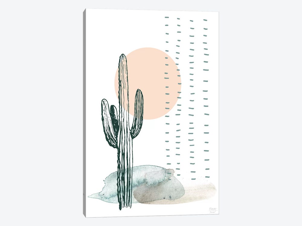 Desert Cactus by Statement Goods 1-piece Canvas Art Print