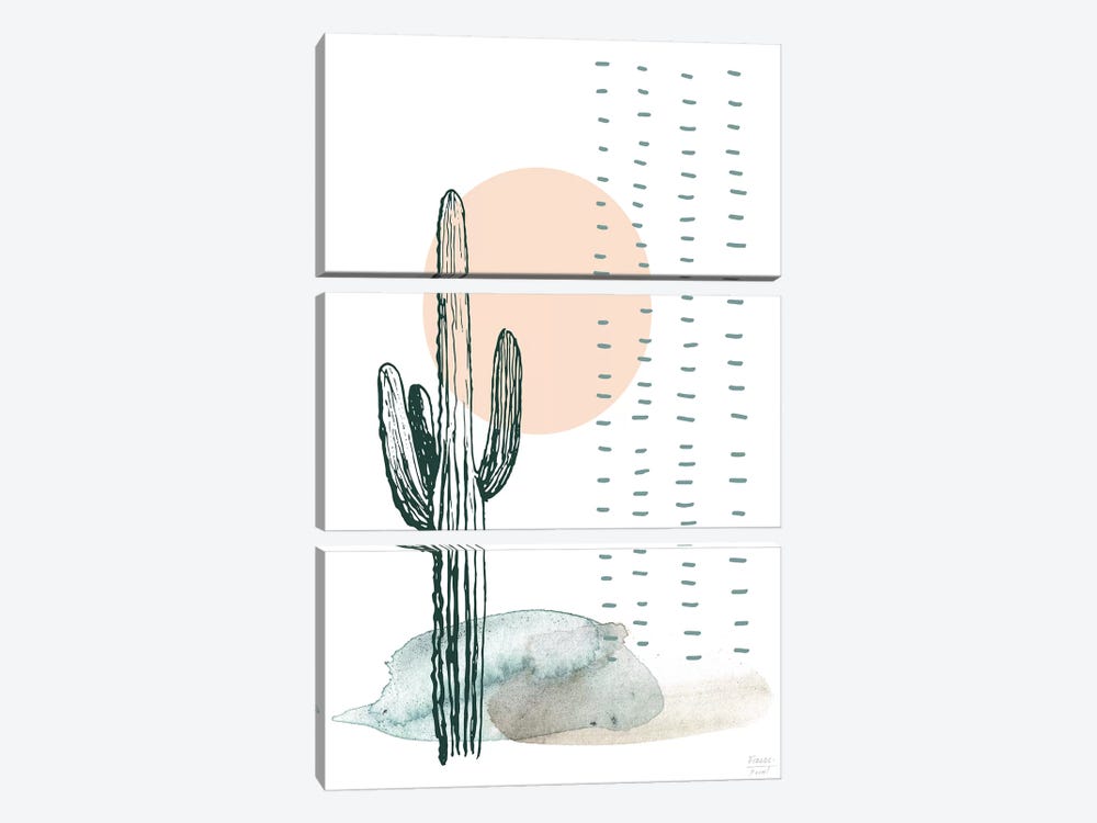 Desert Cactus by Statement Goods 3-piece Art Print