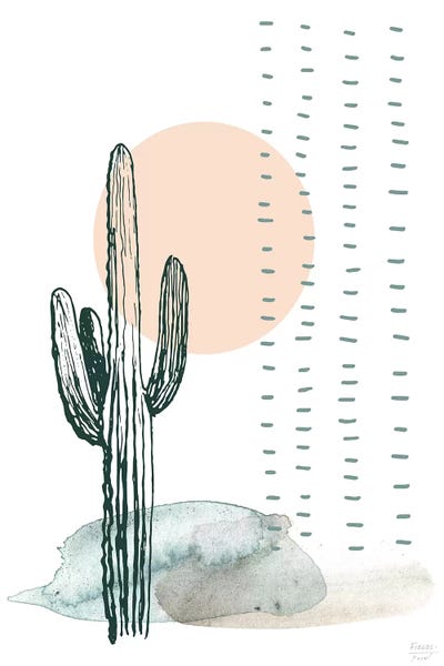 Succulents: Desert Cactus by Statement Goods