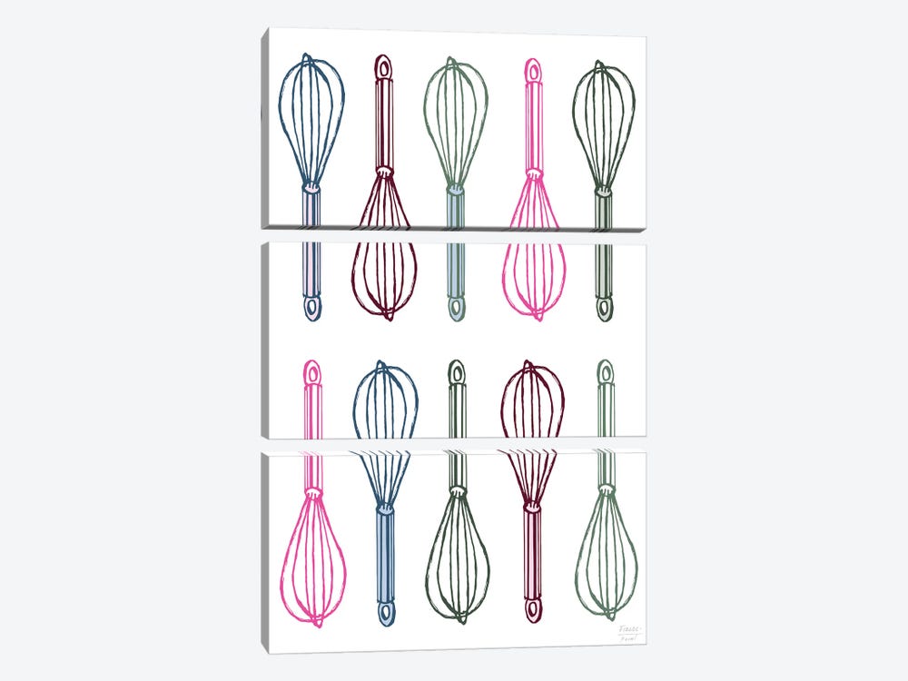 Whisk Whisk by Statement Goods 3-piece Canvas Wall Art