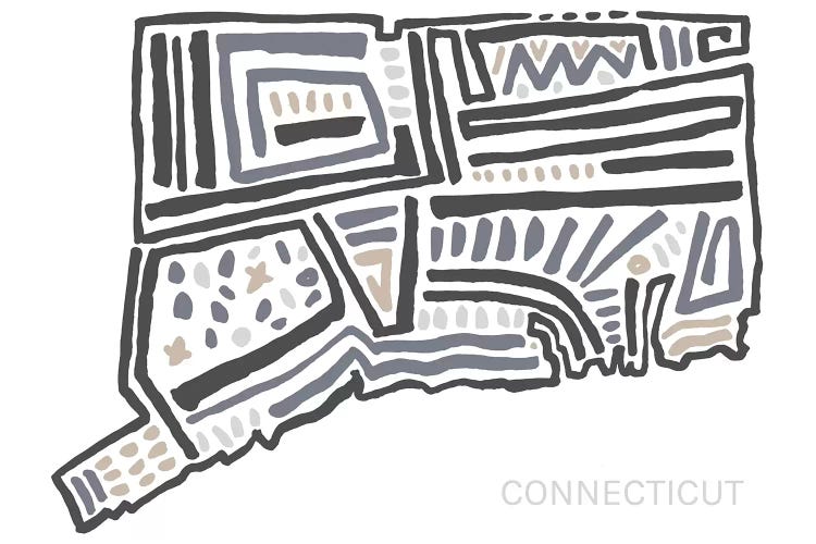 Connecticut by Statement Goods wall art