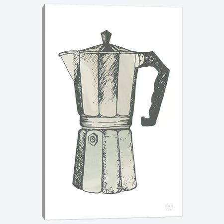 Espresso Coffee Maker Canvas Print #SGD110} by Statement Goods Art Print