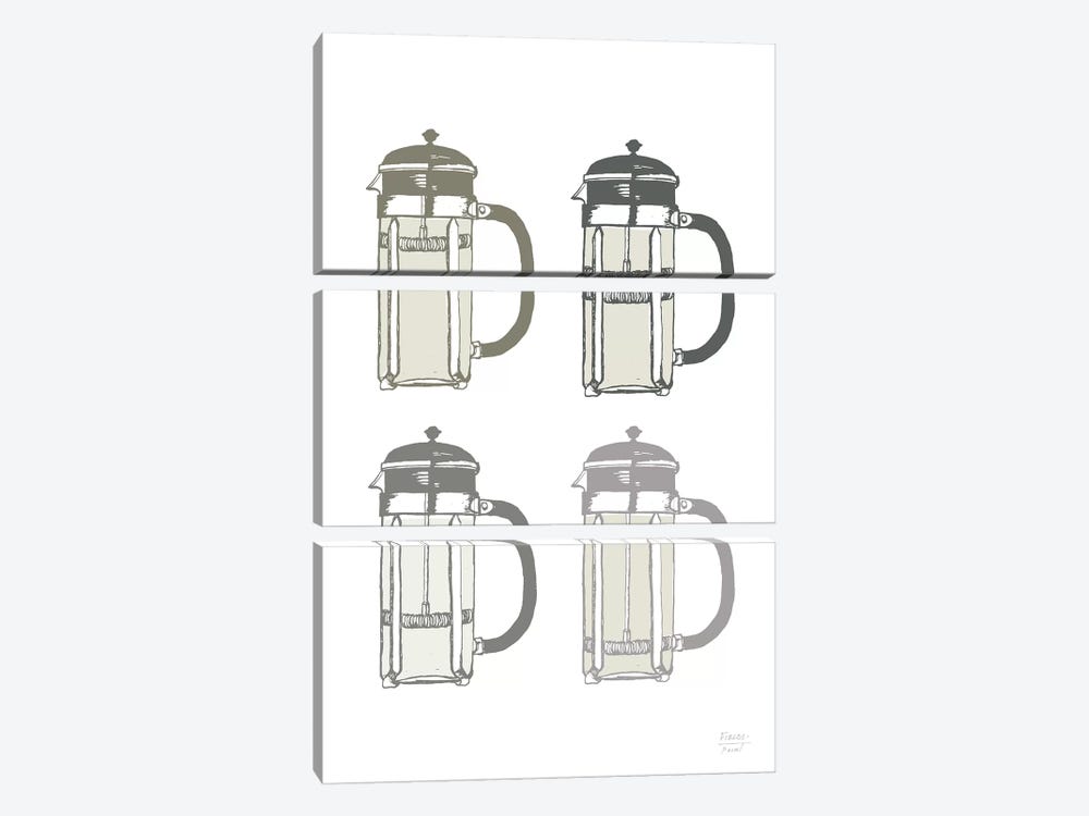 French Press Coffee Maker by Statement Goods 3-piece Art Print