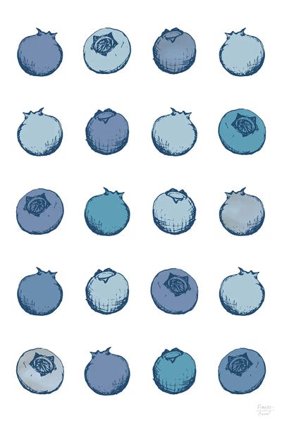 Minimalist Décor: Blueberries by Statement Goods
