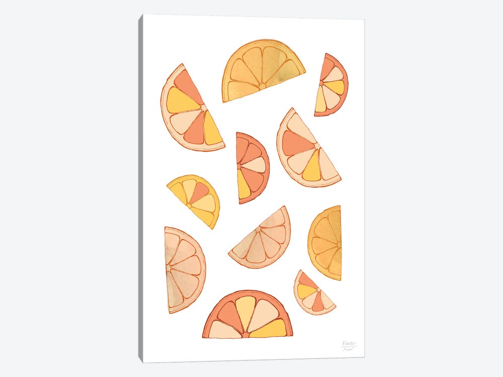 Orange Slices by Statement Goods 1-piece Canvas Print