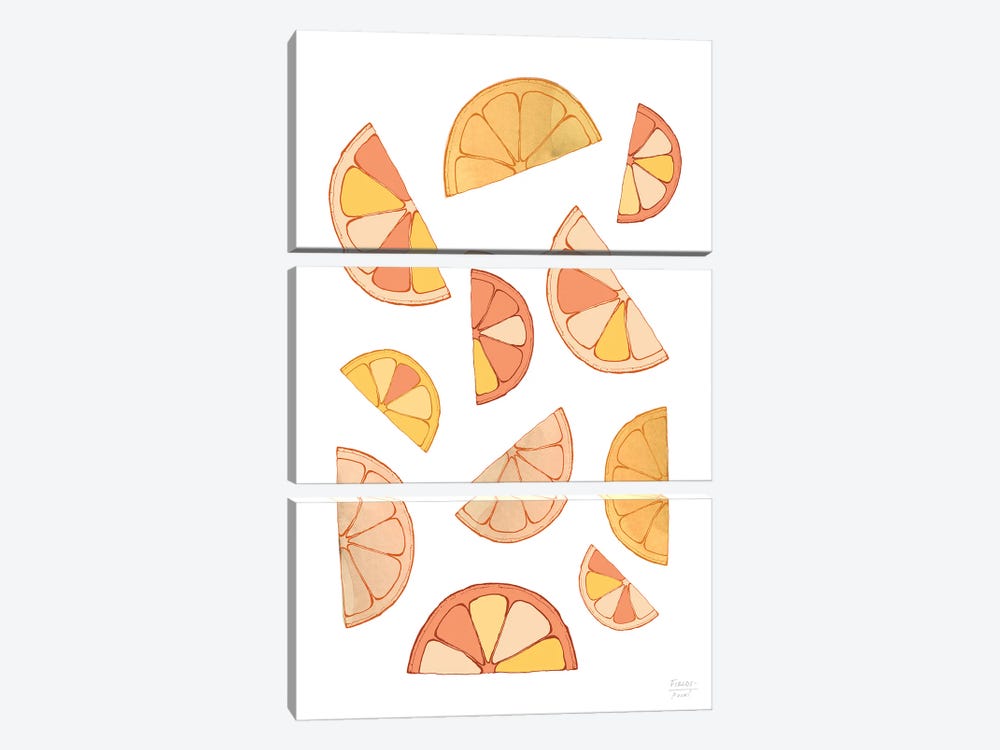 Orange Slices by Statement Goods 3-piece Art Print
