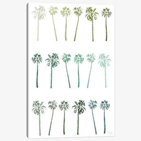 Palm Trees Canvas Print #SGD124} by Statement Goods Art Print