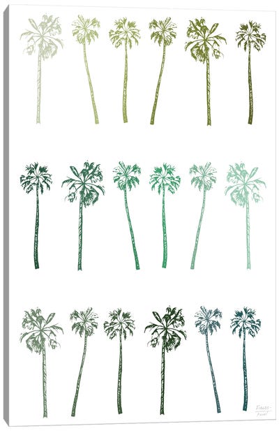 Palm Trees Canvas Art Print - Statement Goods