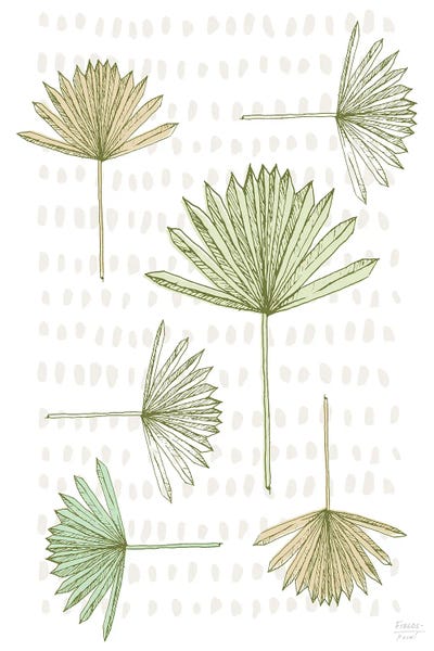 Abstract Palms by Statement Goods canvas print