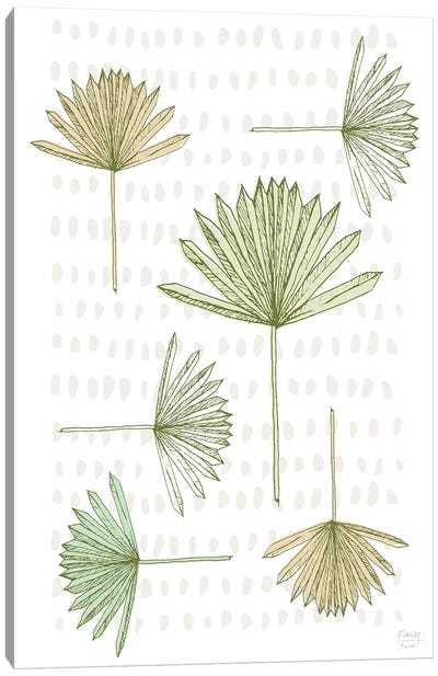 Abstract Palms Canvas Art Print - Statement Goods