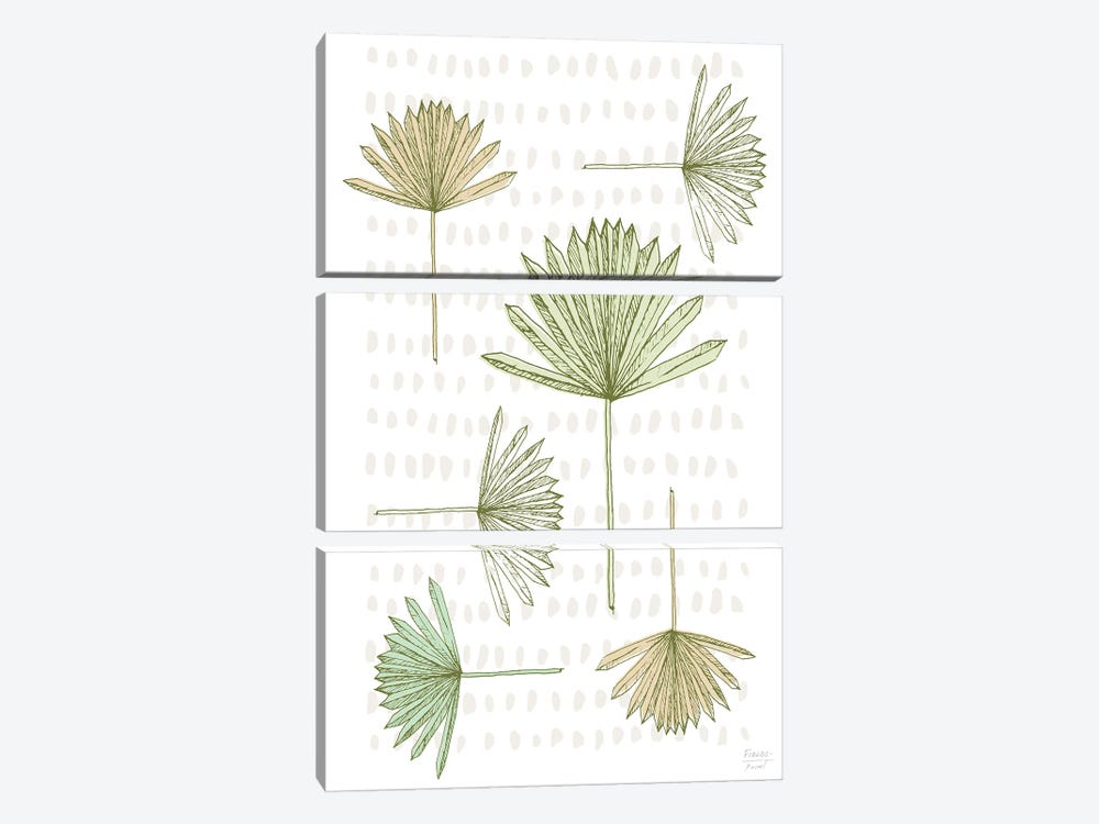 Abstract Palms by Statement Goods 3-piece Canvas Print
