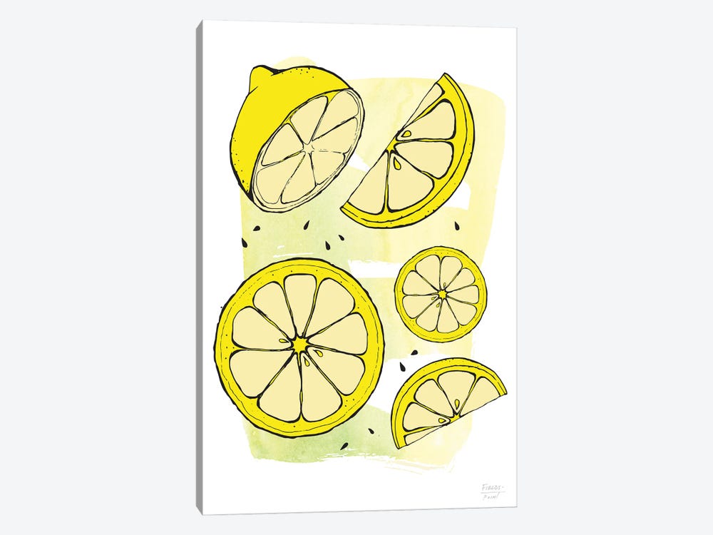 Fantastic Lemons by Statement Goods 1-piece Canvas Art Print