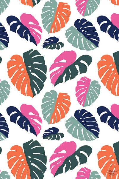 Monsteras: Color Blocked Monsteras by Statement Goods