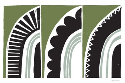 Curved Patterns by Statement Goods canvas print