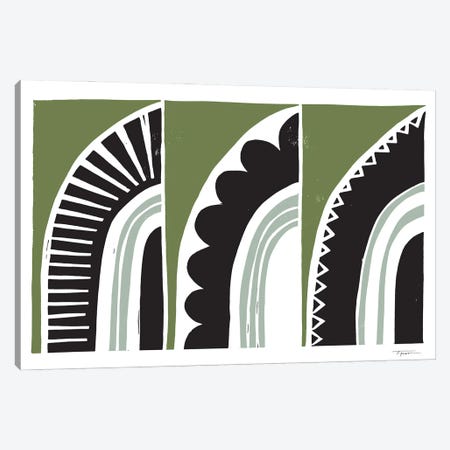 Curved Patterns Canvas Print #SGD133} by Statement Goods Canvas Print