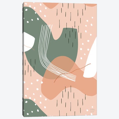 Wandering Shapes Canvas Print #SGD138} by Statement Goods Canvas Art Print
