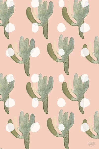 Watercolor Cacti by Statement Goods canvas print