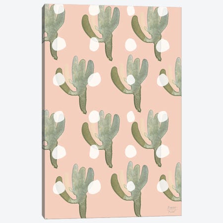 Watercolor Cacti Canvas Print #SGD139} by Statement Goods Art Print