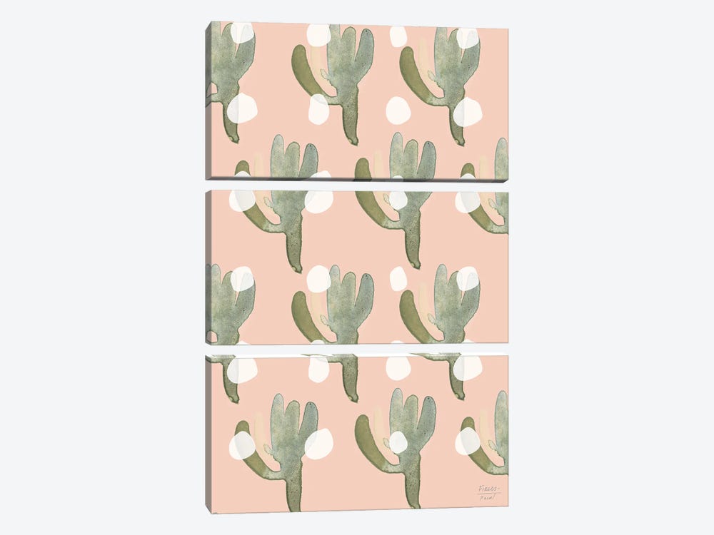 Watercolor Cacti by Statement Goods 3-piece Canvas Print