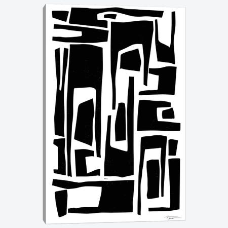 Elongated Modern And Abstract Shapes Canvas Print #SGD15} by Statement Goods Canvas Artwork